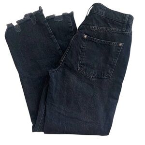 Free People We The Free Black High Rise Baggy Boyfriend Jeans Size 27 NWT